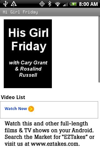 His Girl Friday Movie Android Entertainment