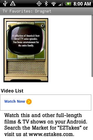 TV Favorites: Dragnet Android Entertainment