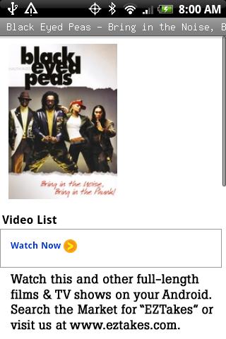Black Eyed Peas: Noise & Phunk Android Entertainment