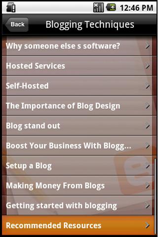 Blogging Techniques Android Entertainment