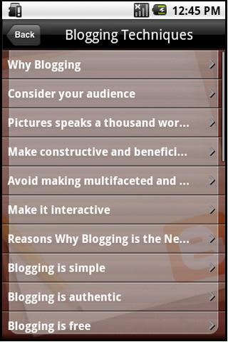 Blogging Techniques Android Entertainment