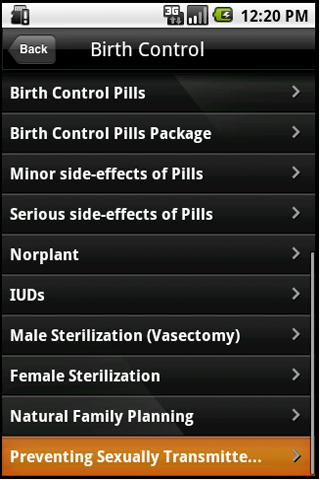 Birth Control Techniques Android Entertainment