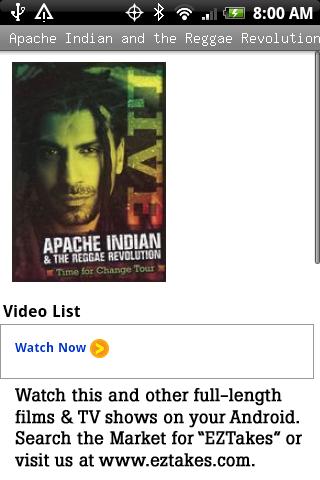 Apache Indian Reggae Revolt Android Entertainment