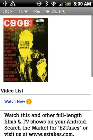 CBGB – Punk From The Bowery Android Entertainment