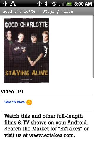 Good Charlotte – Staying Alive Android Entertainment