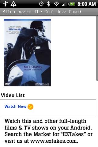 Miles Davis: Cool Jazz Sound Android Entertainment