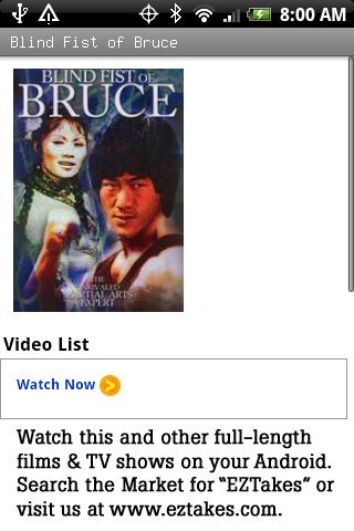 Blind Fist of Bruce Movie Android Entertainment