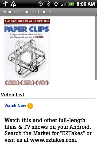Paper Clips Movie – Disc 2 Android Entertainment
