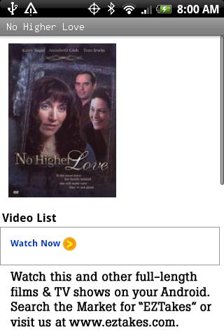 No Higher Love Movie Android Entertainment