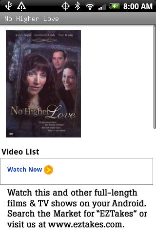 No Higher Love Movie