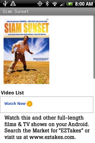 Siam Sunset Movie Android Entertainment
