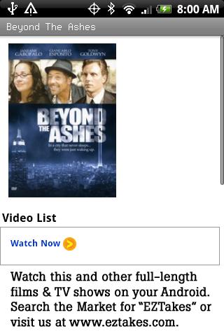 Beyond The Ashes Movie Android Entertainment