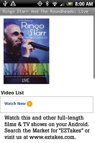 Ringo Starr & Roundheads Live Android Entertainment