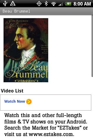 Beau Brummel Android Entertainment