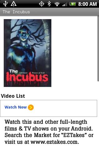 The Incubus Movie Android Entertainment