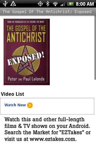 Gospel Of Antichrist: Exposed Android Entertainment