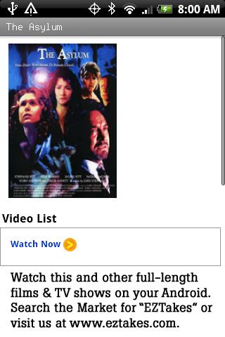 The Asylum Movie Android Entertainment