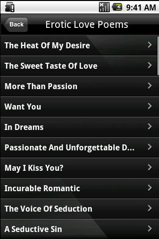 Erotic Love Poems Android Entertainment