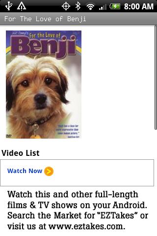 For The Love of Benji Movie Android Entertainment