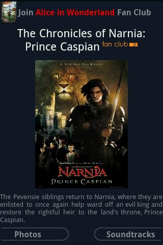 “Chronicles of Narnia 2″ Fans Android Entertainment