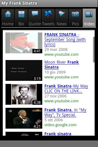 My Frank Sinatra Android Entertainment