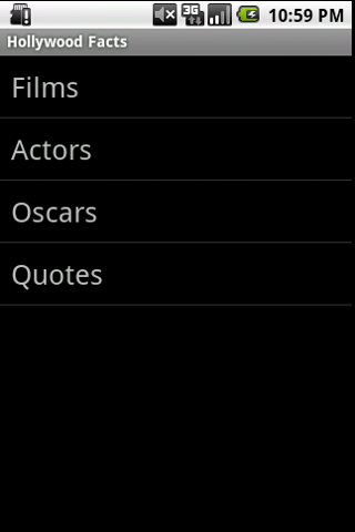 Hollywood Facts Android Entertainment