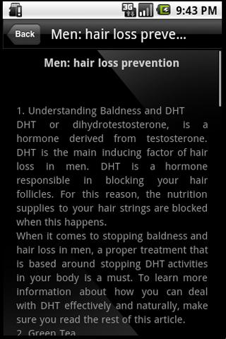 Hair Loss Tips Android Entertainment