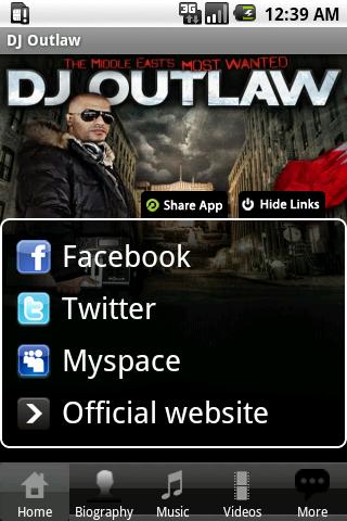 DJ Outlaw Android Entertainment