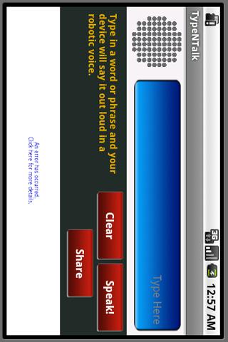 Type and Speak! Android Entertainment