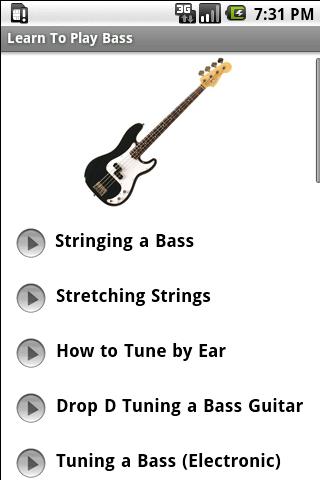Learn To Play Bass Guitar Android Entertainment