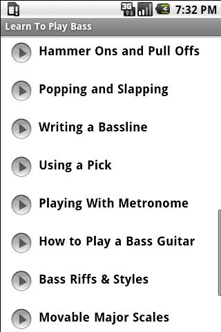Learn To Play Bass Guitar Android Entertainment