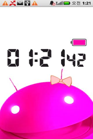 LiveClockBattery(Androgirl) Android Entertainment