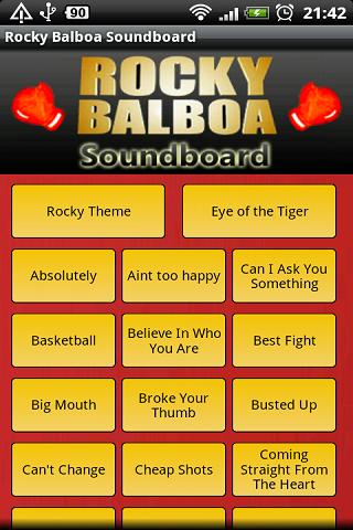 Rocky Balboa Soundboard AdFree Android Entertainment