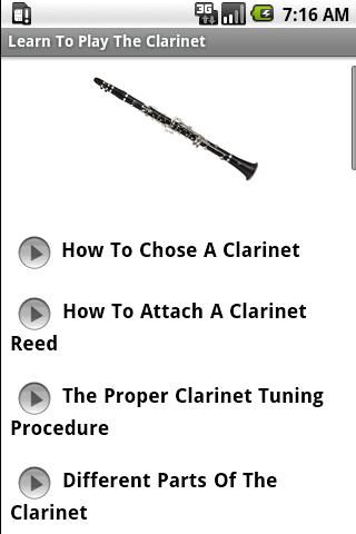 Learn To Play The Clarinet Android Entertainment