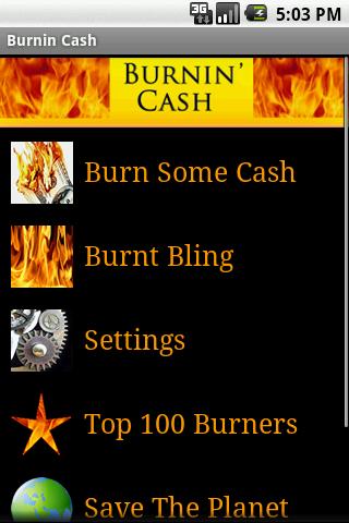 Burnin’ Cash Android Entertainment