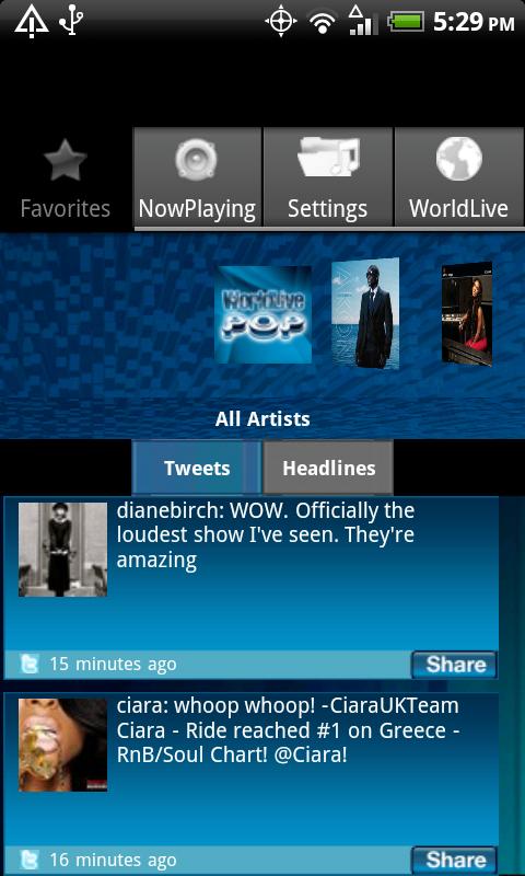 WorldLive Pop Android Entertainment