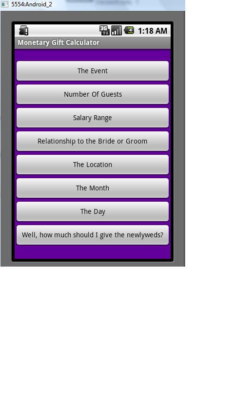 Monetary Gift Calculator Android Entertainment