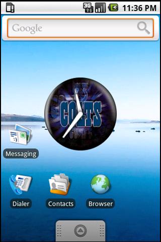 Indianapolis Colts Clock Android Entertainment