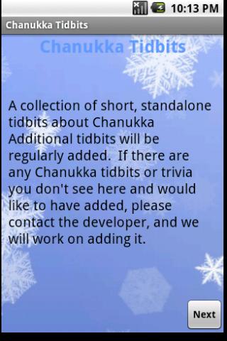 Chanukka Tidbits Android Entertainment