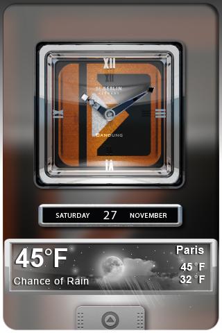 B4  clock widget Android Entertainment