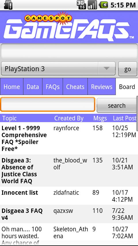 GameFAQs Android Entertainment