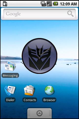 Transformers Decepticons Clock Android Entertainment