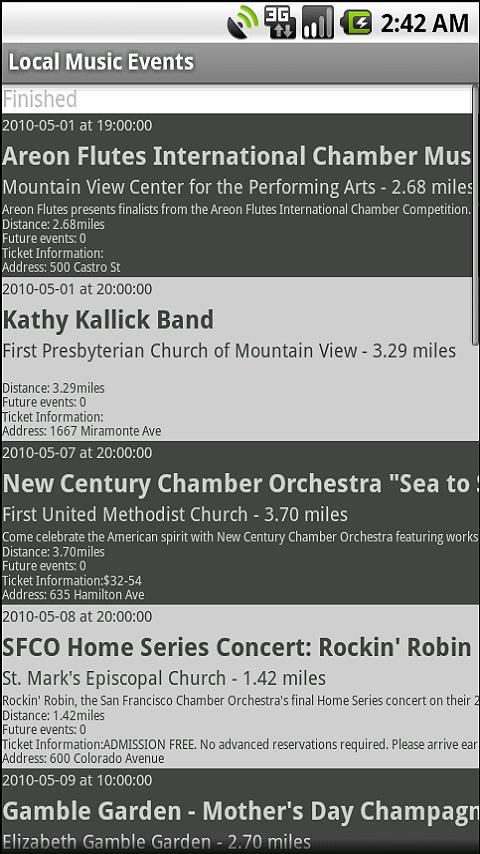 Local Music Events