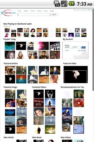 My Record Label Android Entertainment