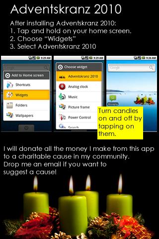Adventskranz 2010 Android Entertainment