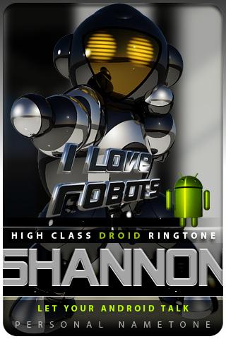 SHANNON nametone droid Android Entertainment