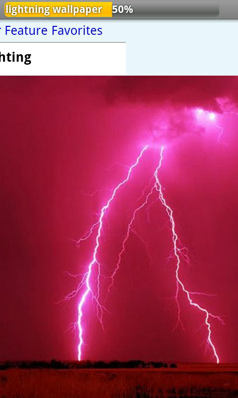 lightning wallpaper Android Personalization