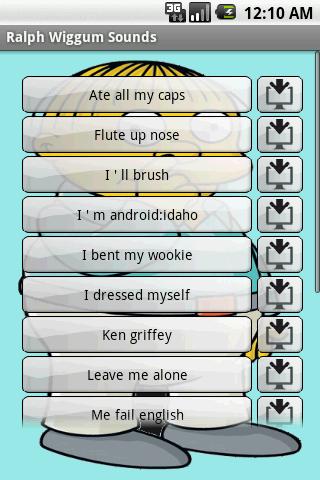 Ralph Wiggum Sounds Android Entertainment
