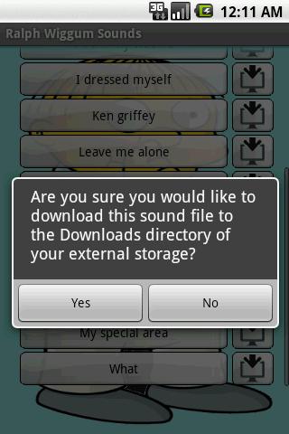 Ralph Wiggum Sounds Android Entertainment