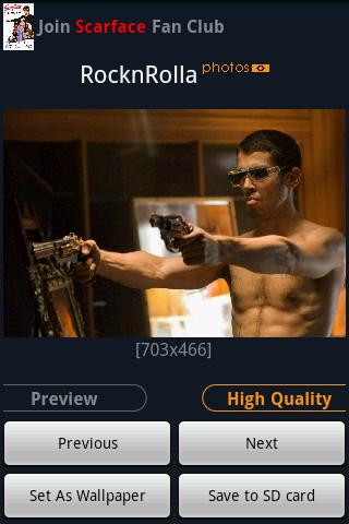 “RocknRolla” Fans Android Entertainment